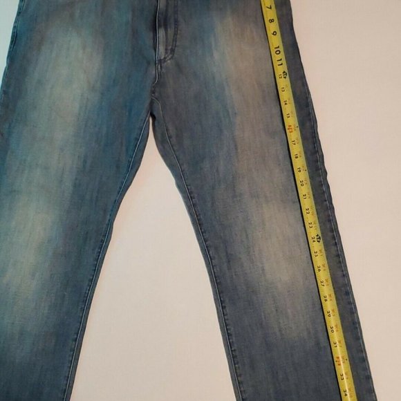 Zegna Sport Size 36 Mens Jeans Blue Denim Relaxed Fit Cotton Casual Cotton Flax - Picture 10 of 12